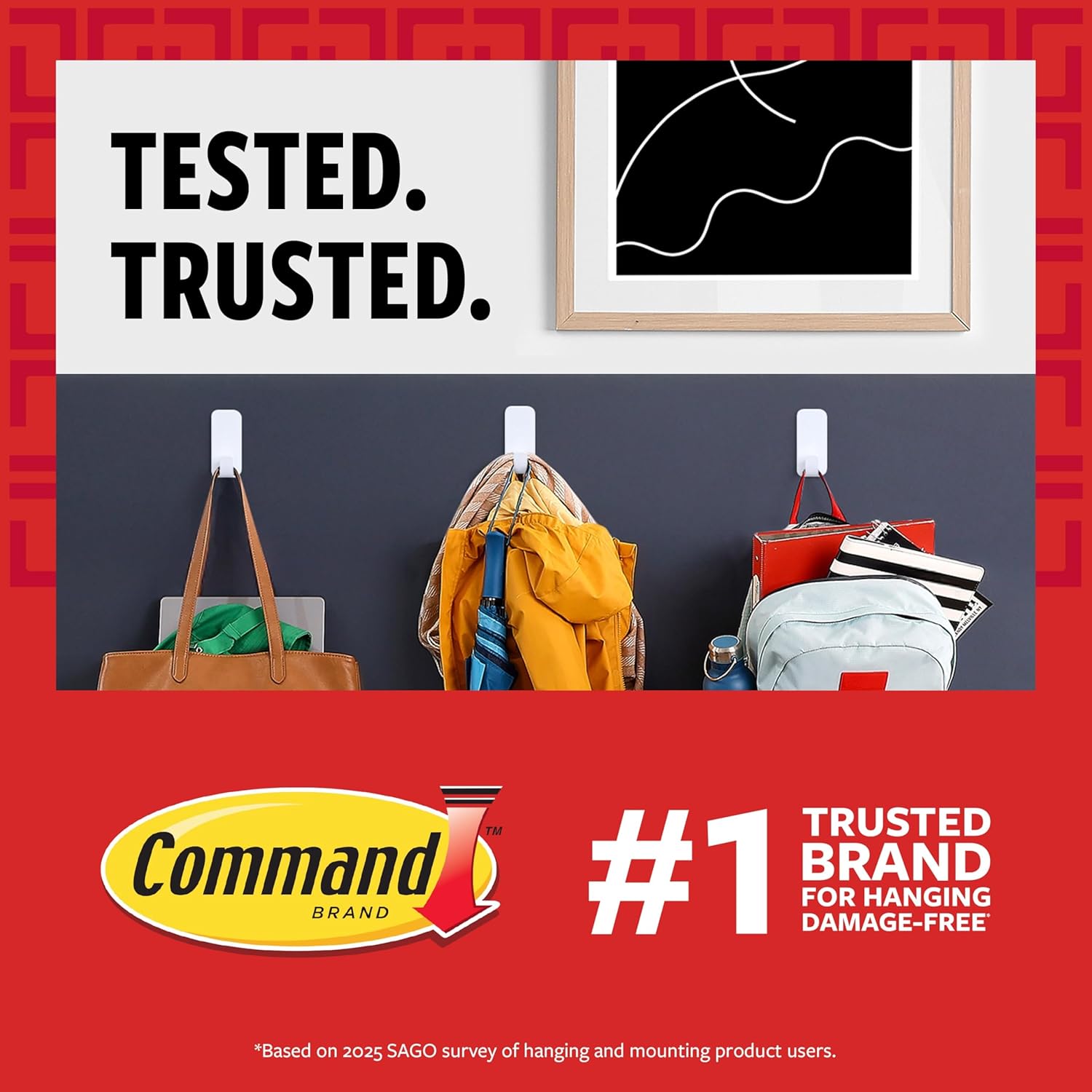 Command General Purpose Variety Kit. Hangs Up to 19 Items. Organize Damage-Free - Image 2